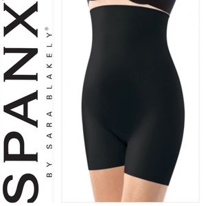 Brand-new w/tags SPANX Black High-Waisted Shapewear Shorts XL 12 14 16